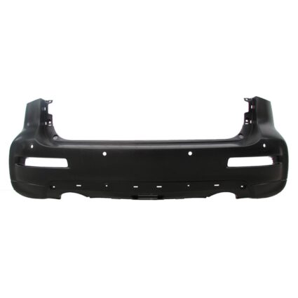 Bumper Cover Rear w/Park Distance Sensors w/o Around View Monitor 4 Sensor Holes Primed CAPA for INFINITI QX50 2016–2017