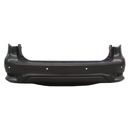 Bumper Cover Rear w/Backup Collision Intervention w/Park Assist w/o Towing Hitch Primed CAPA for INFINITI QX60 2016–2017