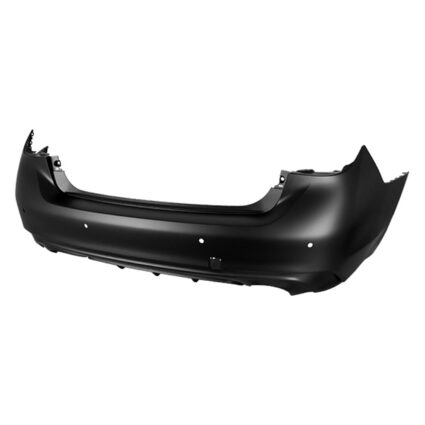 Bumper Cover Rear w/Object Sensors Primed CAPA for INFINITI Q50 2018–2023