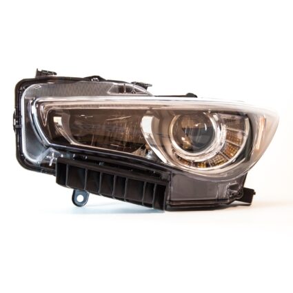 Headlight Assembly Composite Left w/o Adaptive Headlamps CAPA for INFINITI Q50 2014–2017