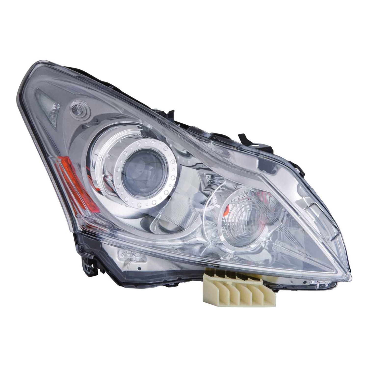 Headlight Assembly Composite Right CAPA for INFINITI G25 G37
