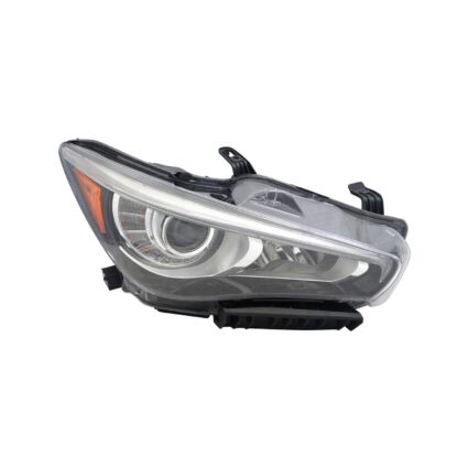 Headlight Assembly Composite Right w/o Adaptive Headlamps for INFINITI Q50 2014–2017