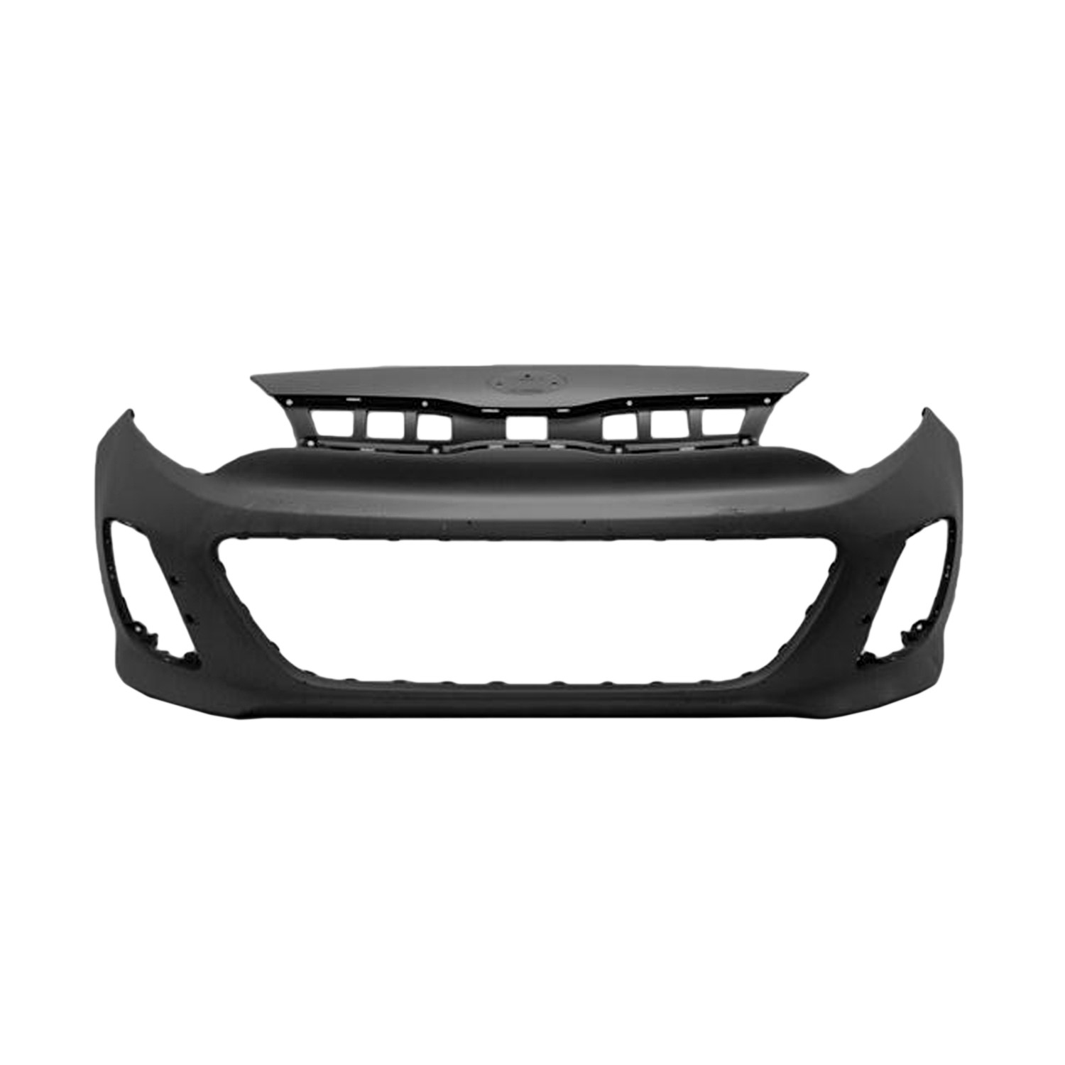 Bumper Cover Front Primed CAPA for Kia Rio Hatchback 2016–2017