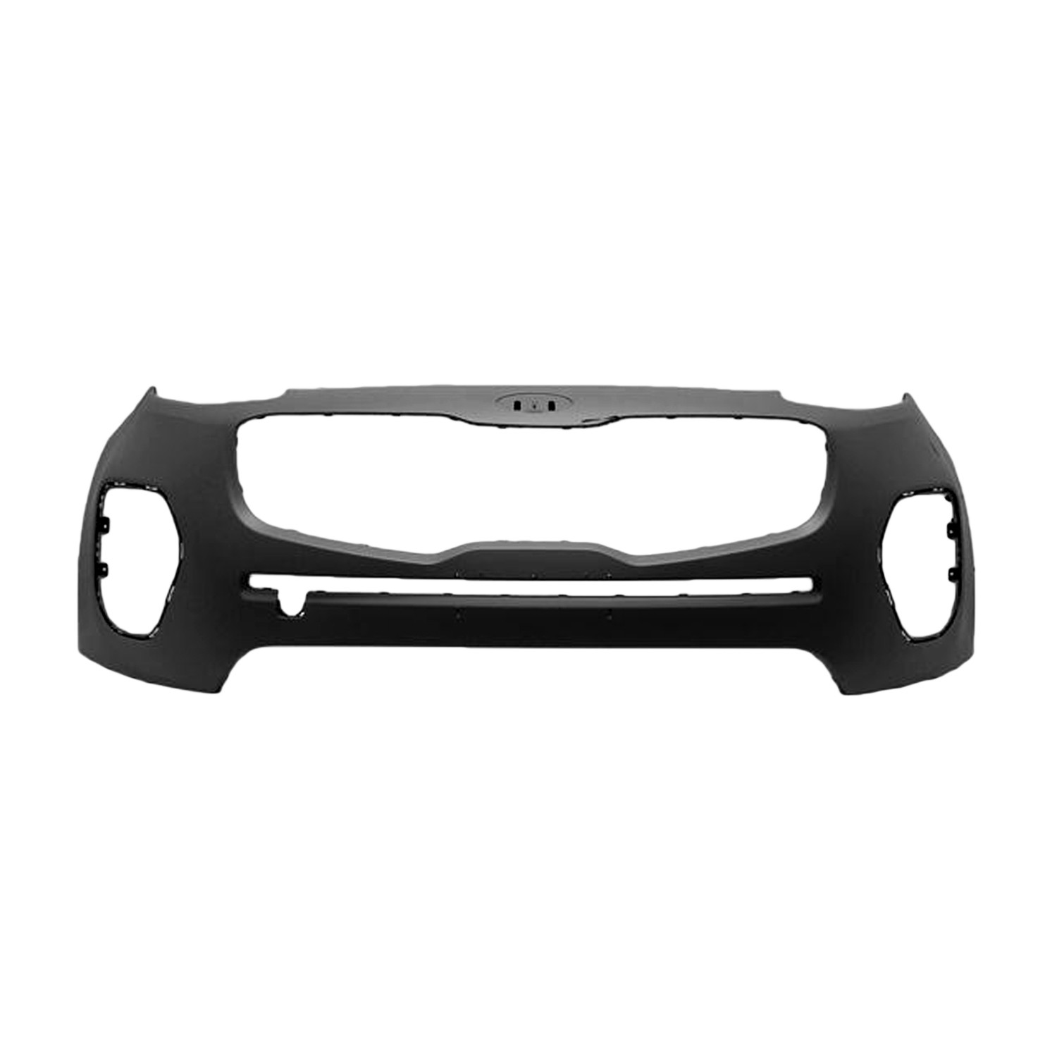 Bumper Cover Front w/o Parking Sensors Primed CAPA for Kia Sportage LX EX 2017–2019