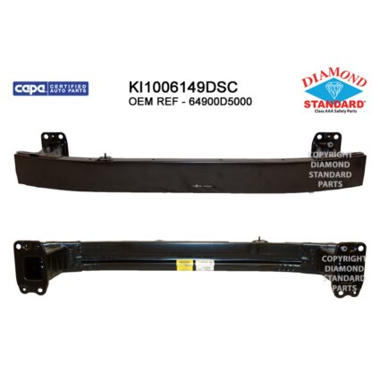 Bumper Cover Reinforcement Front Sport Type w/o Auto Cruise Control CAPA for Kia Optima 2016–2018