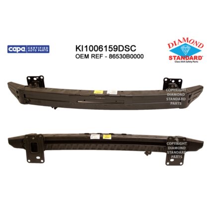 Bumper Cover Reinforcement Front w/o Pre-Collision System CAPA for Kia Forte Sedan 2017–2018