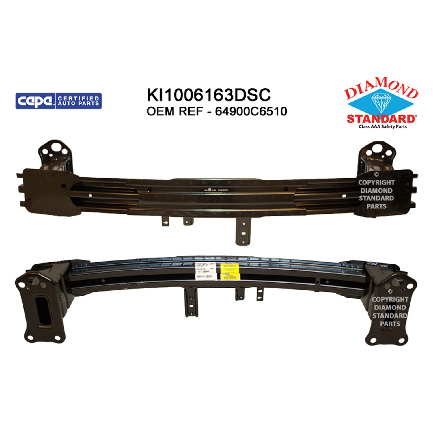 Bumper Cover Reinforcement Front w/Intelligent Cruise Control CAPA for Kia Sorento 2019–2020