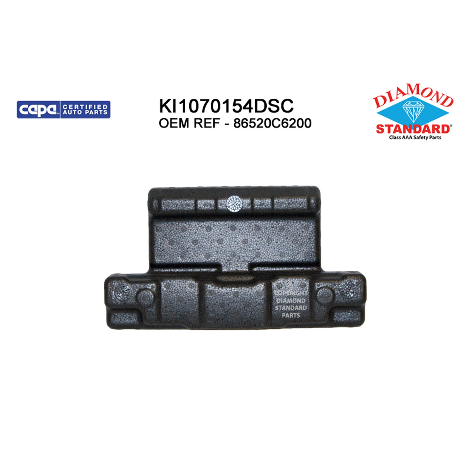 Bumper Impact Absorber Front w/Sport Pkg CAPA for Kia Sorento 2016–2018