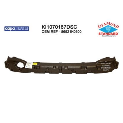 Bumper Impact Absorber Front CAPA for Kia Soul GT-Line GT-Line Premium GT-Line Limited GT-Line Turbo 2020–2022