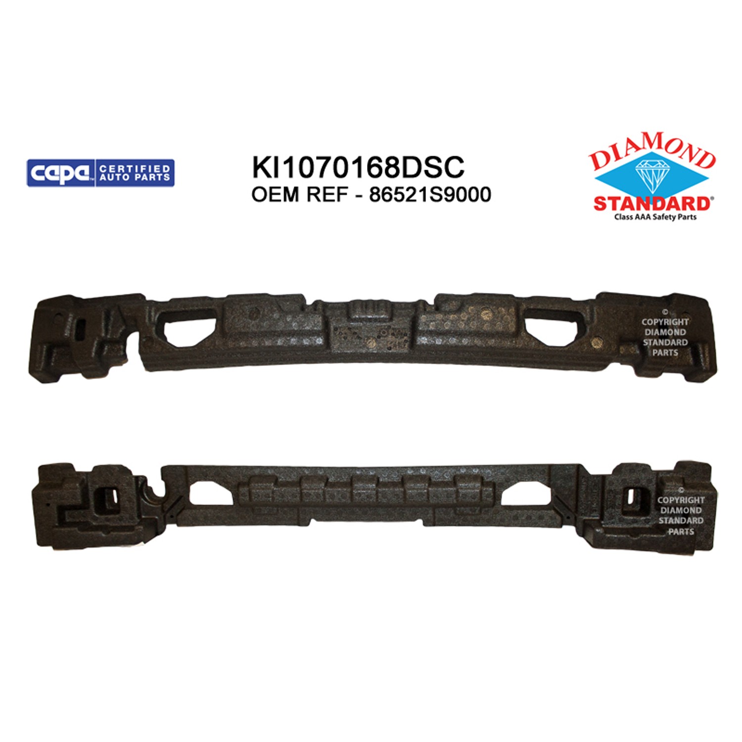 Bumper Impact Absorber Front CAPA for Kia Telluride 2020–2022