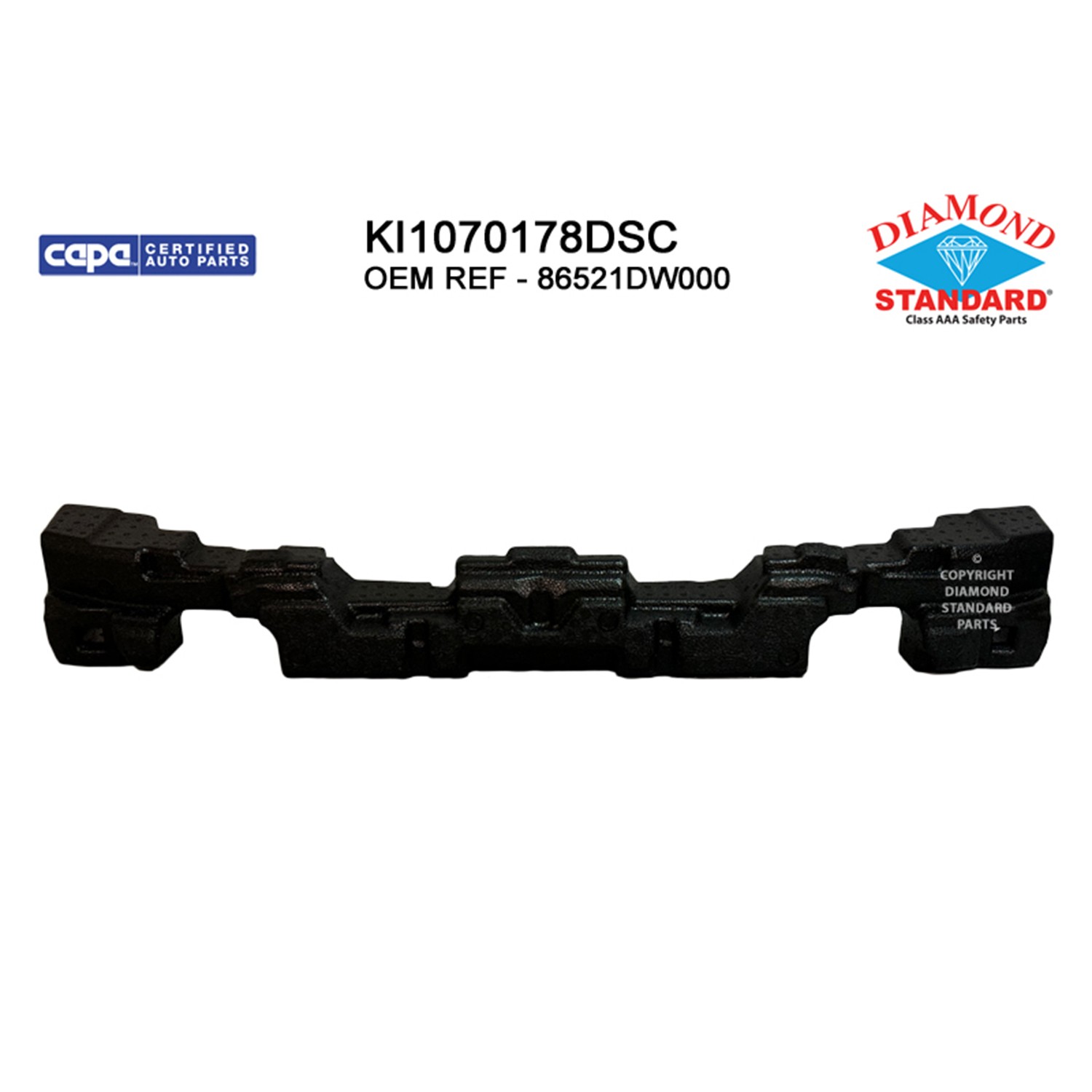 Bumper Impact Absorber Front CAPA for Kia Sportage LX EX SX SX Prestige 2023–2024