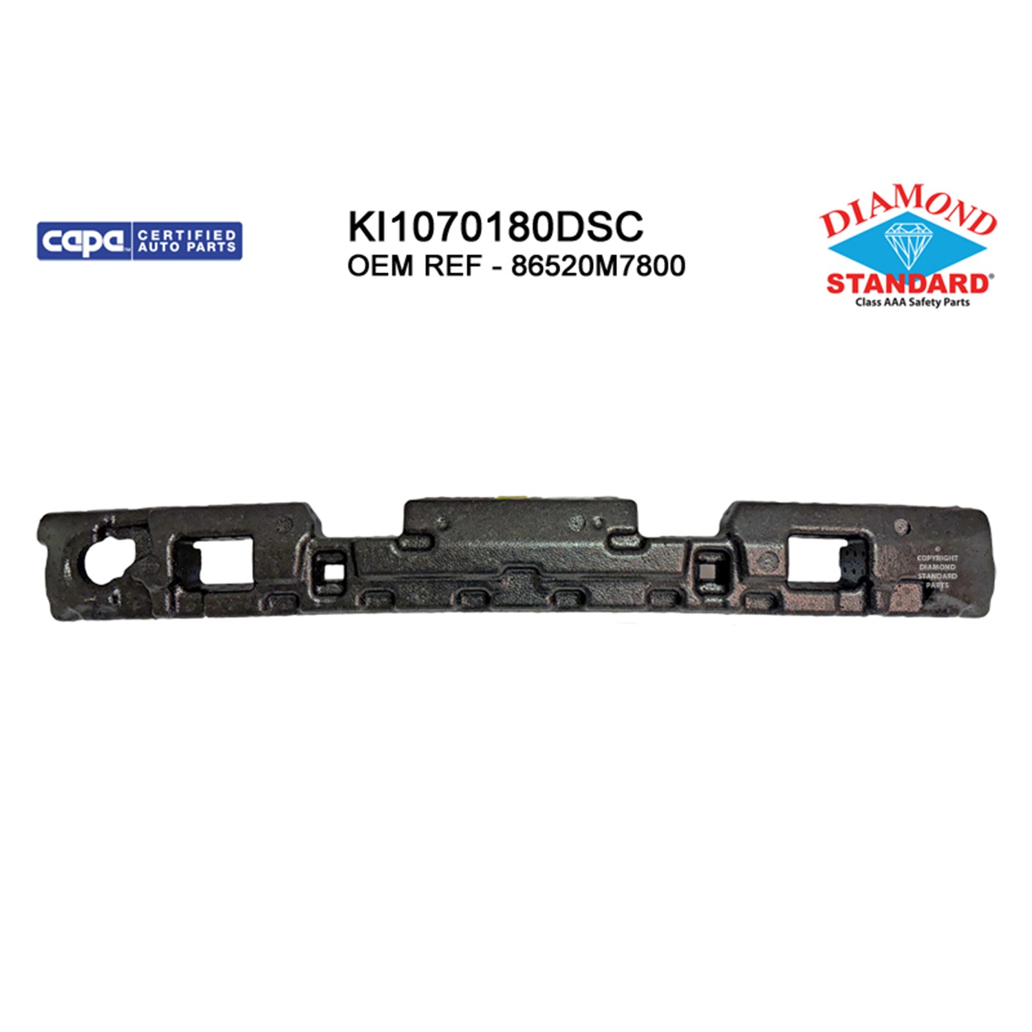 Bumper Impact Absorber Front CAPA for Kia Forte 2022–2024