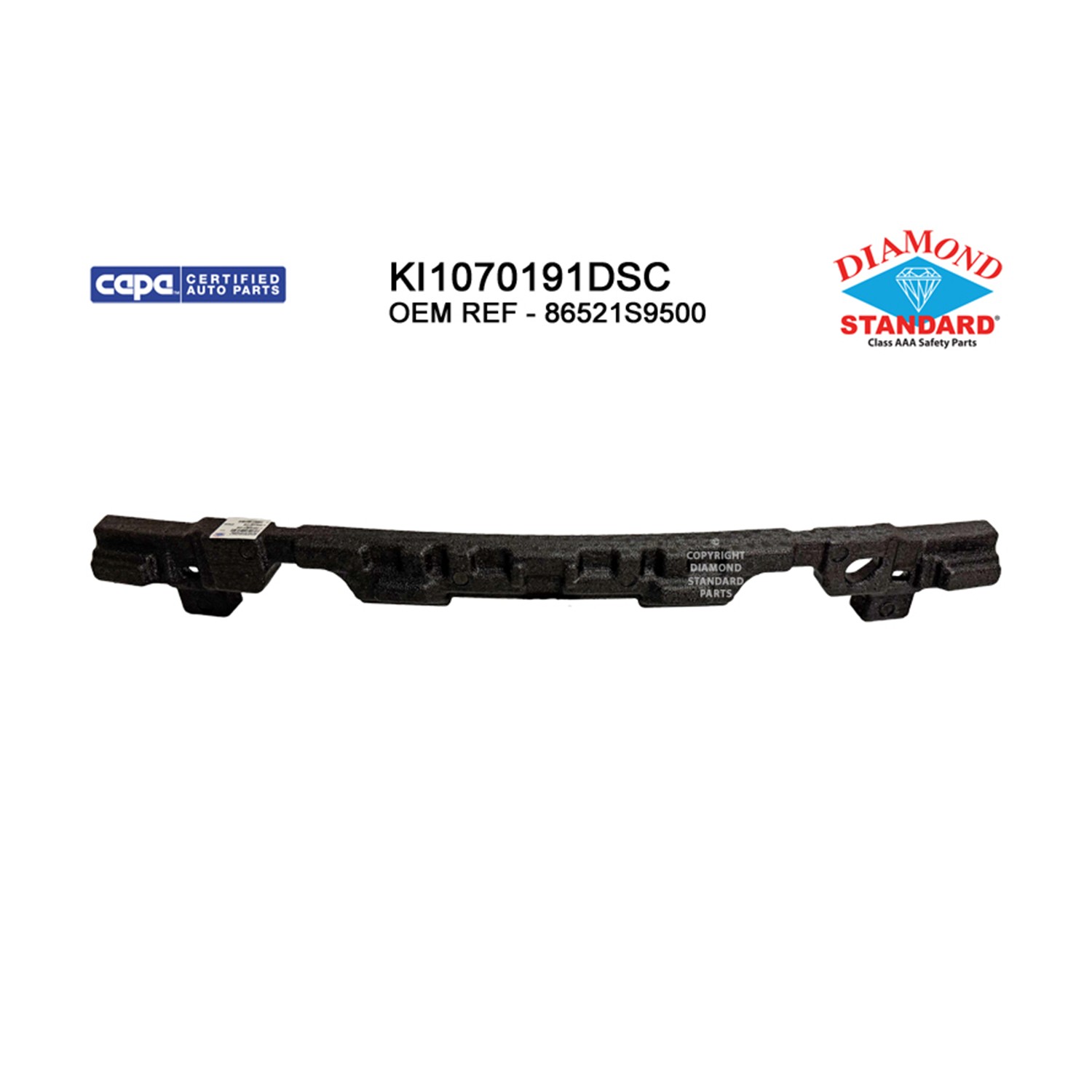 Bumper Impact Absorber Front CAPA for Kia Telluride 2023–2024