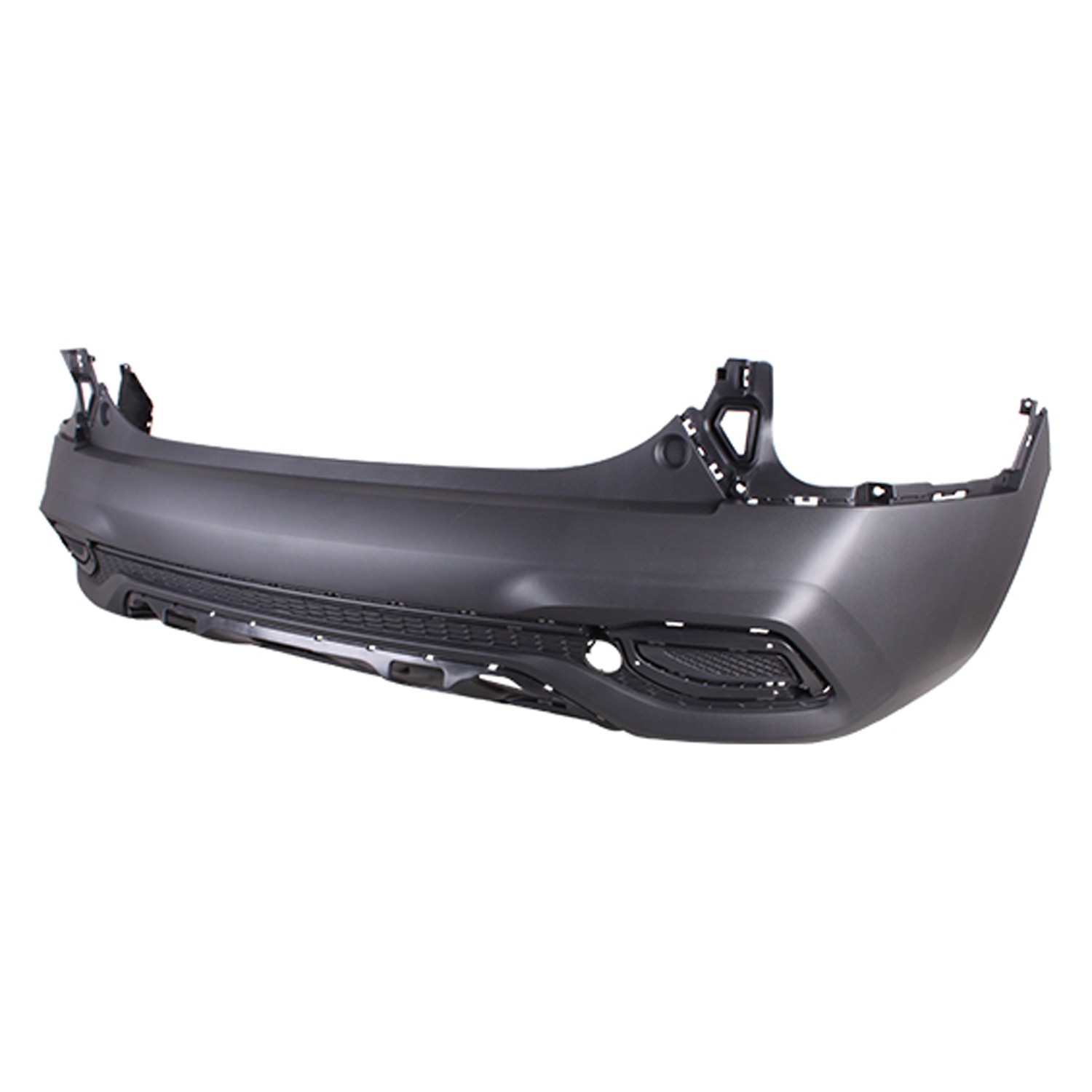 Bumper Cover Rear w/Chrome Center Moulding Textured CAPA for Kia Seltos S LX EX SX Turbo SX 2021–2023