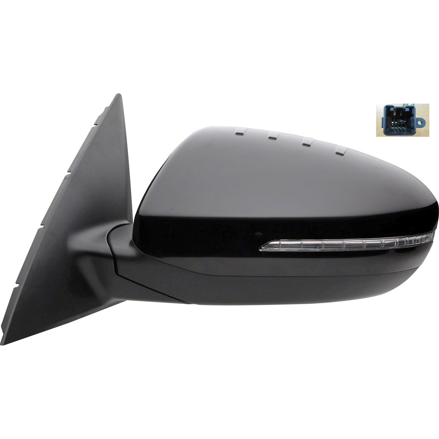 Door Mirror Assembly Left Power Manual Folding Heated for Kia Optima Hybrid Hybrid Premium Hybrid EX Hybrid LX 2011–2013