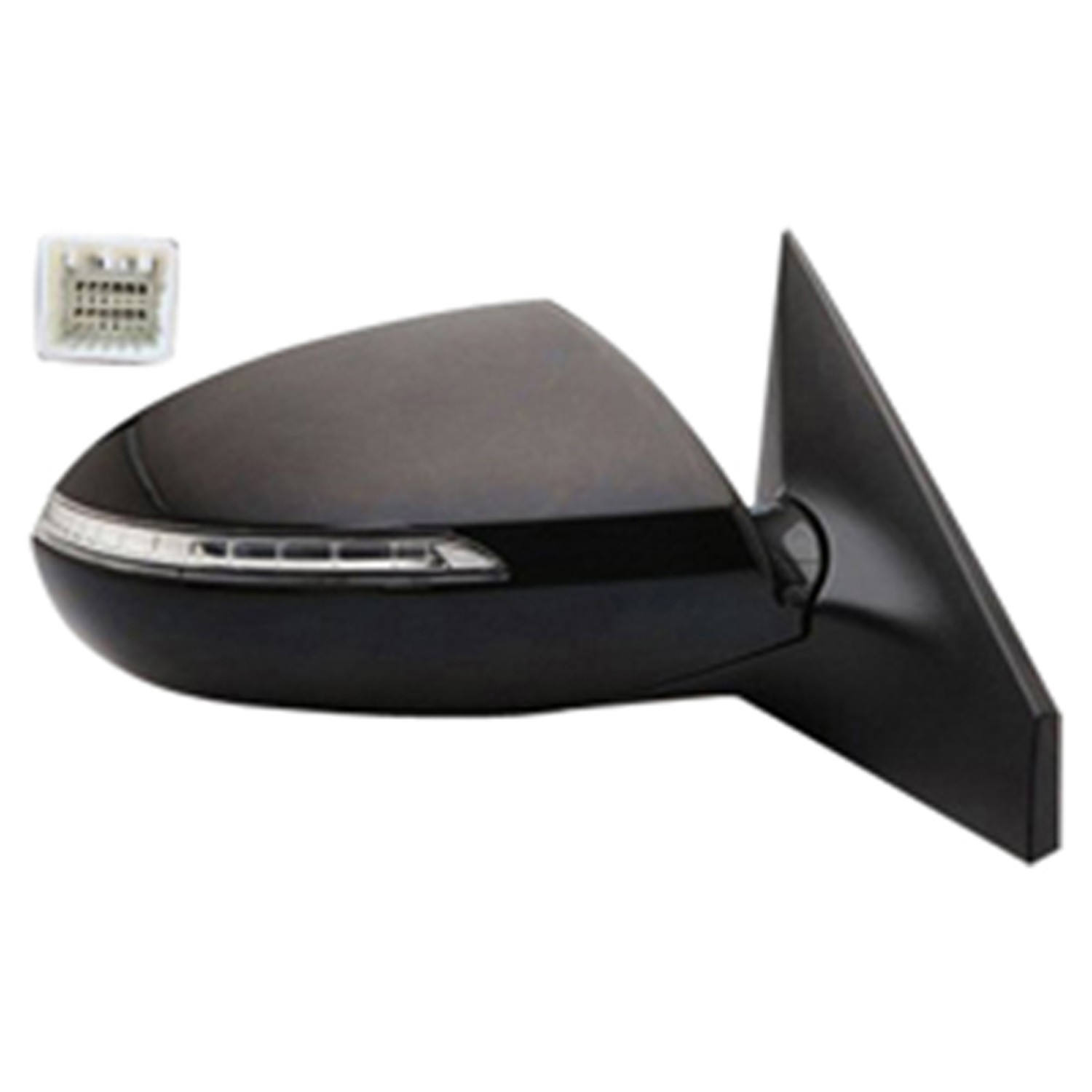 Door Mirror Assembly Right Power Non-Heated w/Signal Lamp for Kia Sportage 2011–2016