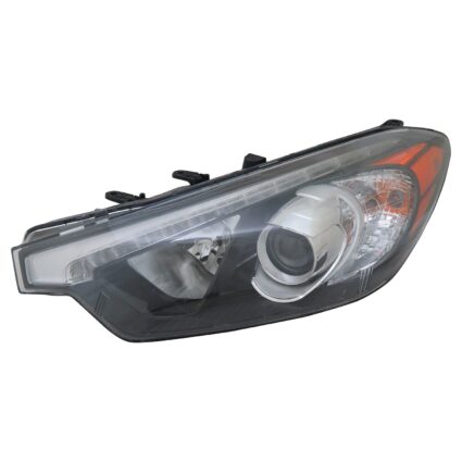 Headlight Assembly Composite Left To 10-17-14 Halogen w/LED Position Lamp CAPA for Kia Forte Forte Koup Forte5