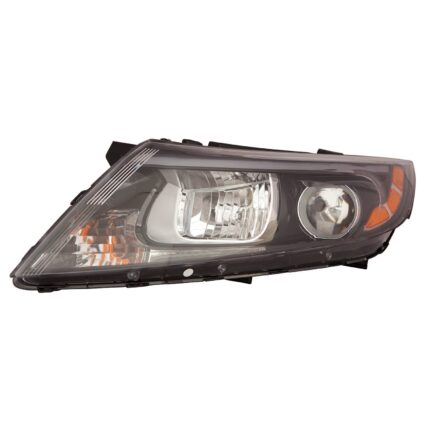 Headlight Assembly Composite Left Halogen w/o LED Position Lamp USA Built CAPA for Kia Optima 2014–2015