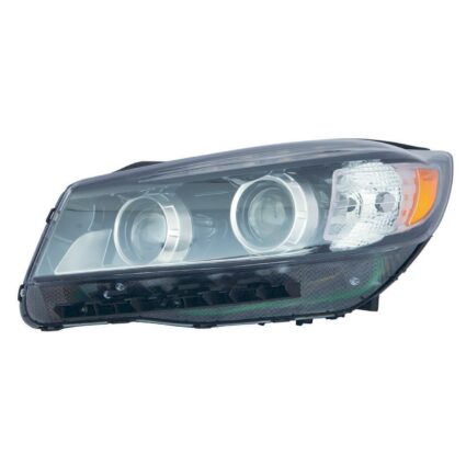 Headlight Assembly Composite Left Halogen w/LED Accent Light CAPA for Kia Sorento 2016–2018