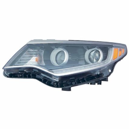Headlight Assembly Composite Left Halogen w/Daytime Running Light CAPA for Kia Optima 2016–2017