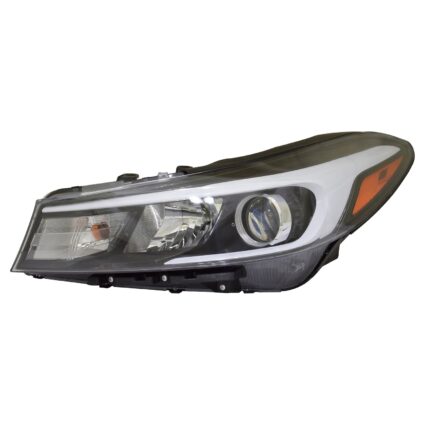Headlight Assembly Composite Left Halogen w/o LED Position Lamp CAPA for Kia Forte Sedan 2017–2018