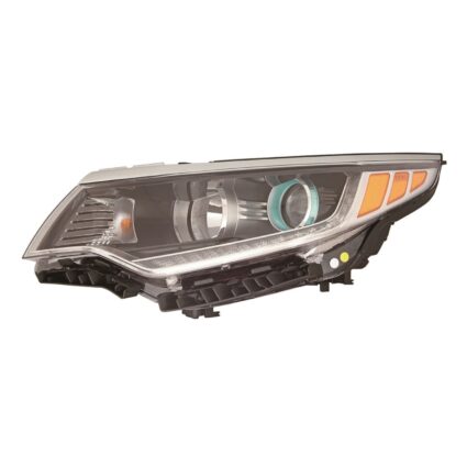 Headlight Assembly Composite Left Halogen w/LED Daytime Running Lamps CAPA for Kia Optima Hybrid Premium Hybrid EX Hybrid LX Hybrid EX Premium Plug-In Hybrid EX Plug-In Hybrid EX Premium 2017–2019