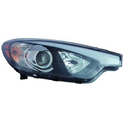 Headlight Assembly Composite Right Halogen w/o LED Position Lamp CAPA for Kia Forte Forte5