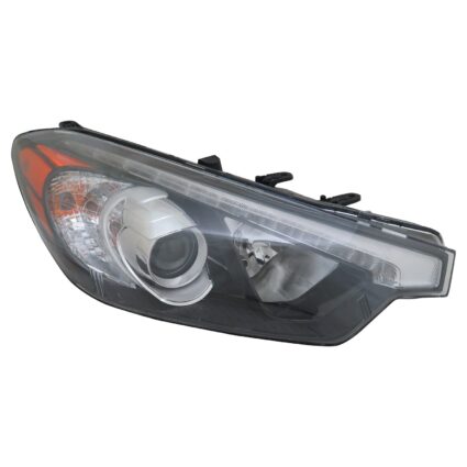 Headlight Assembly Composite Right To 10-17-14 Halogen w/LED Position Lamp CAPA for Kia Forte Forte Koup Forte5