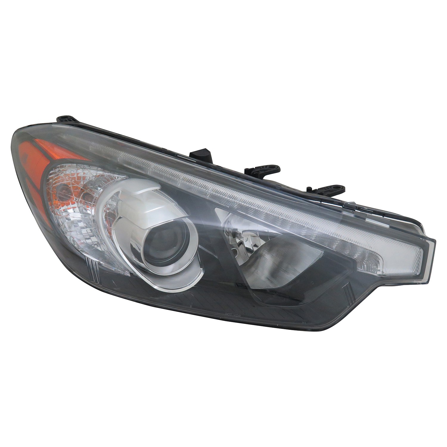 Headlight Assembly Composite Right To 10-17-14 Halogen w/LED Position Lamp CAPA for Kia Forte Forte Koup Forte5