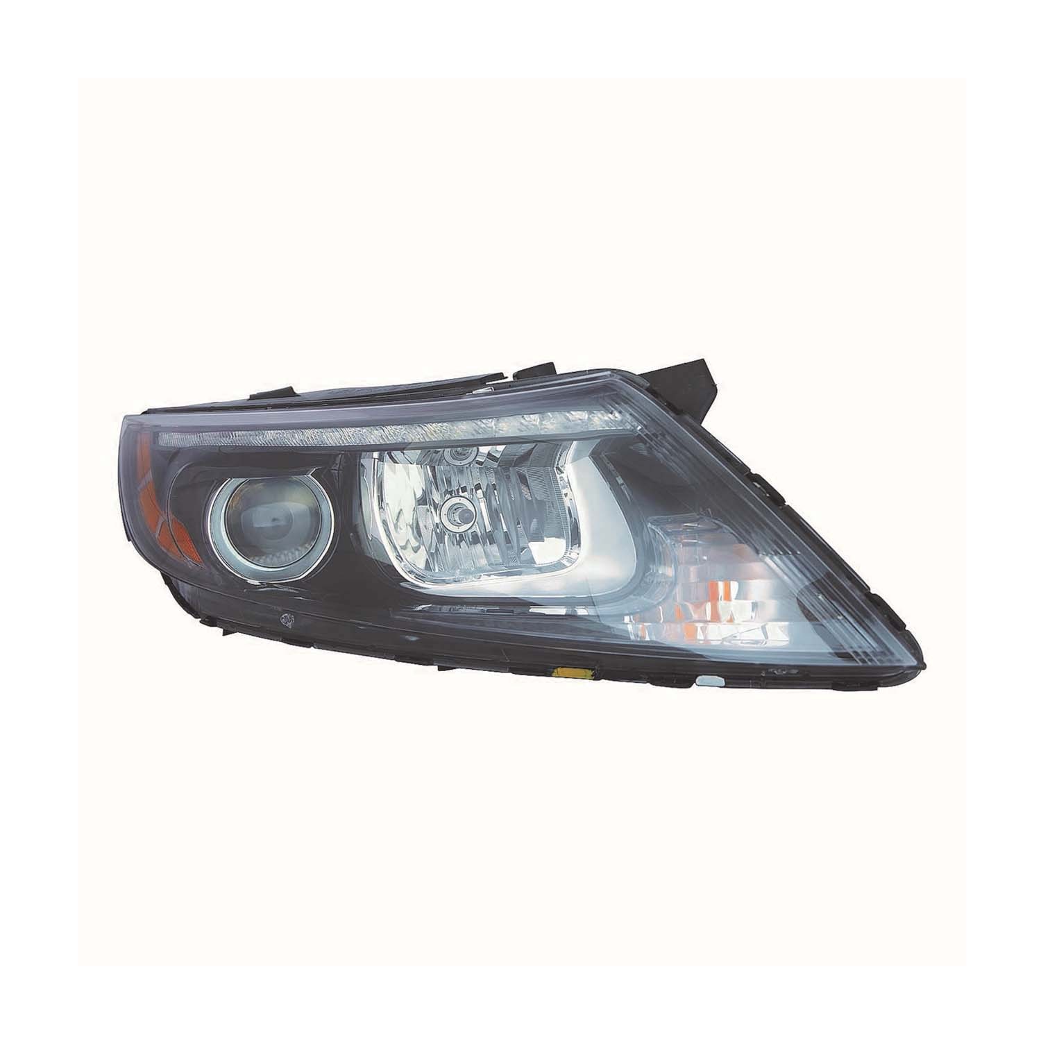 Headlight Assembly Composite Right HID w/LED Position Lamp USA Built CAPA for Kia Optima 2014–2015