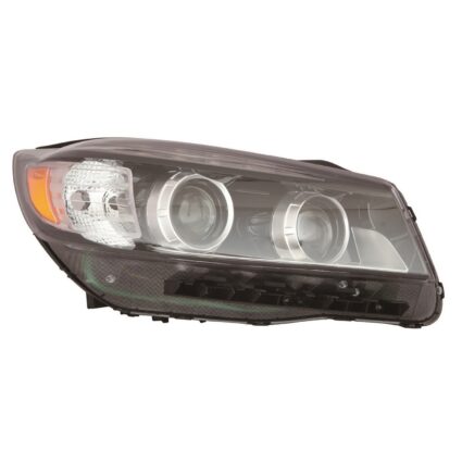 Headlight Assembly Composite Right Halogen w/LED Accent Light CAPA for Kia Sorento 2016–2018