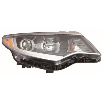 Headlight Assembly Composite Right Halogen w/o Daytime Running Light CAPA for Kia Optima 2016–2018
