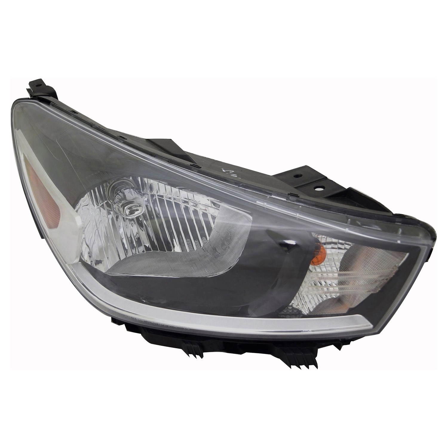 Headlight Assembly Composite Right for Kia Rio Sedan Hatchback 2018–2023
