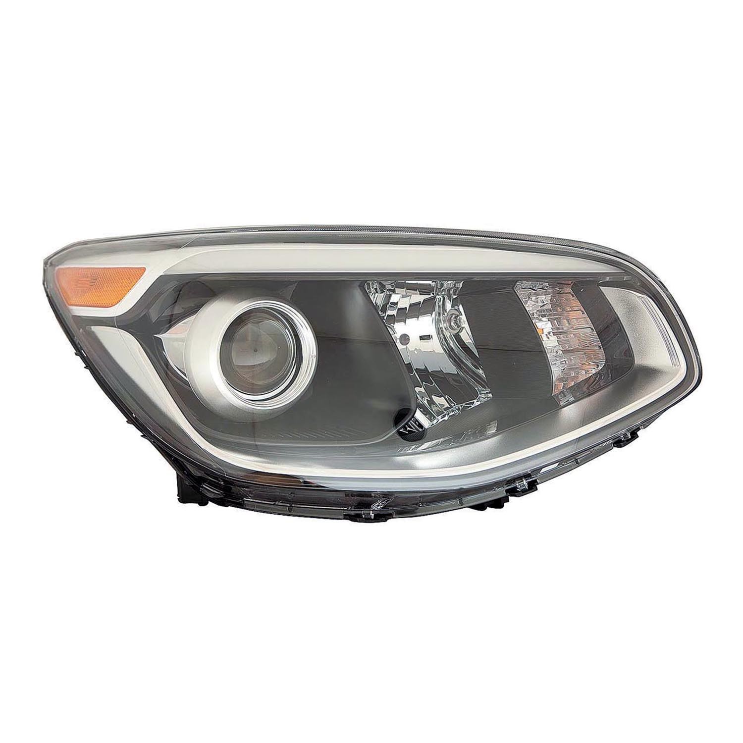 Headlight Assembly Composite Right Halogen Projector Type for Kia Soul 2017–2019