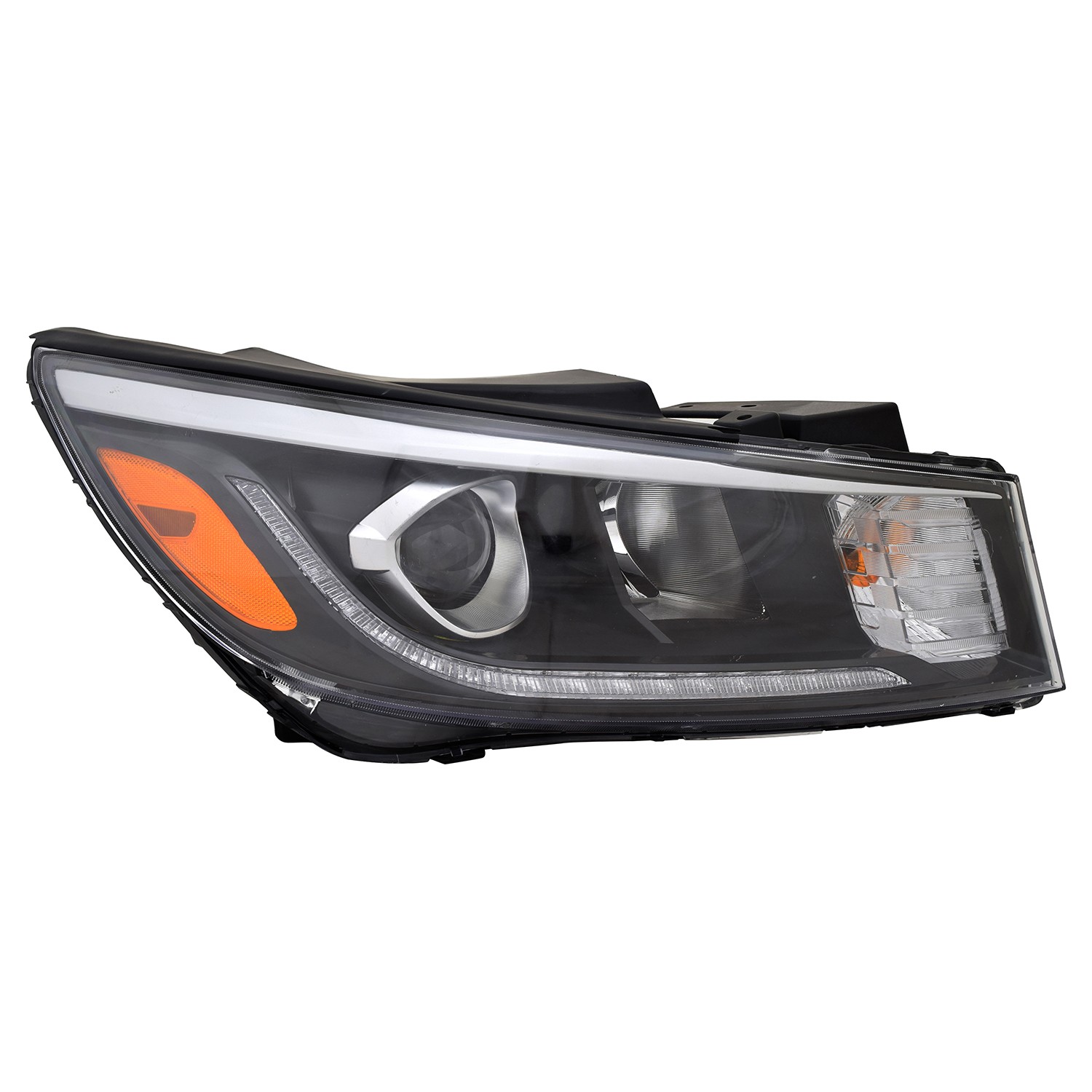 Headlight Assembly Composite Right Halogen w/LED Position Lamp for Kia Sedona 2019–2021