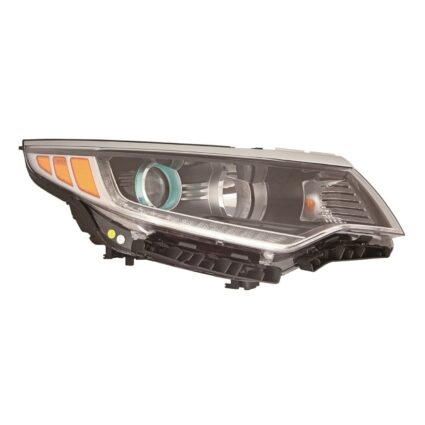 Headlight Assembly Composite Right Halogen w/LED Daytime Running Lamps CAPA for Kia Optima Hybrid Premium Hybrid EX Hybrid LX Hybrid EX Premium Plug-In Hybrid EX Plug-In Hybrid EX Premium 2017–2019