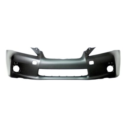 Bumper Cover Front w/o F Sport Pkg w/o Parking Aid Sensors w/o Headlamp Washer Primed for Lexus CT200h 2011–2013