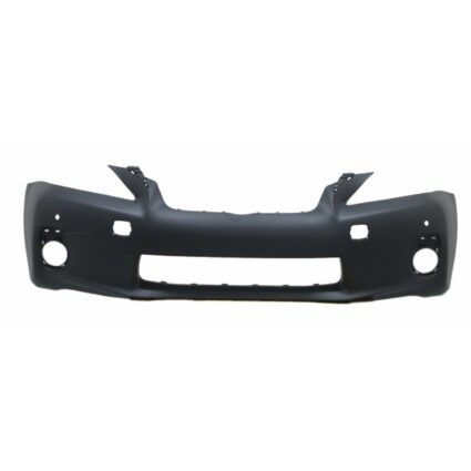 Bumper Cover Front w/o F Sport Pkg w/Parking Aid Sensors w/o Headlamp Washer Primed CAPA for Lexus CT200h 2011–2013
