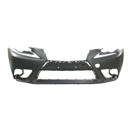 Bumper Cover Front w/o Headlamp Washer w/o Park Distance Sensors Primed CAPA for Lexus IS200t IS250 IS300 IS350