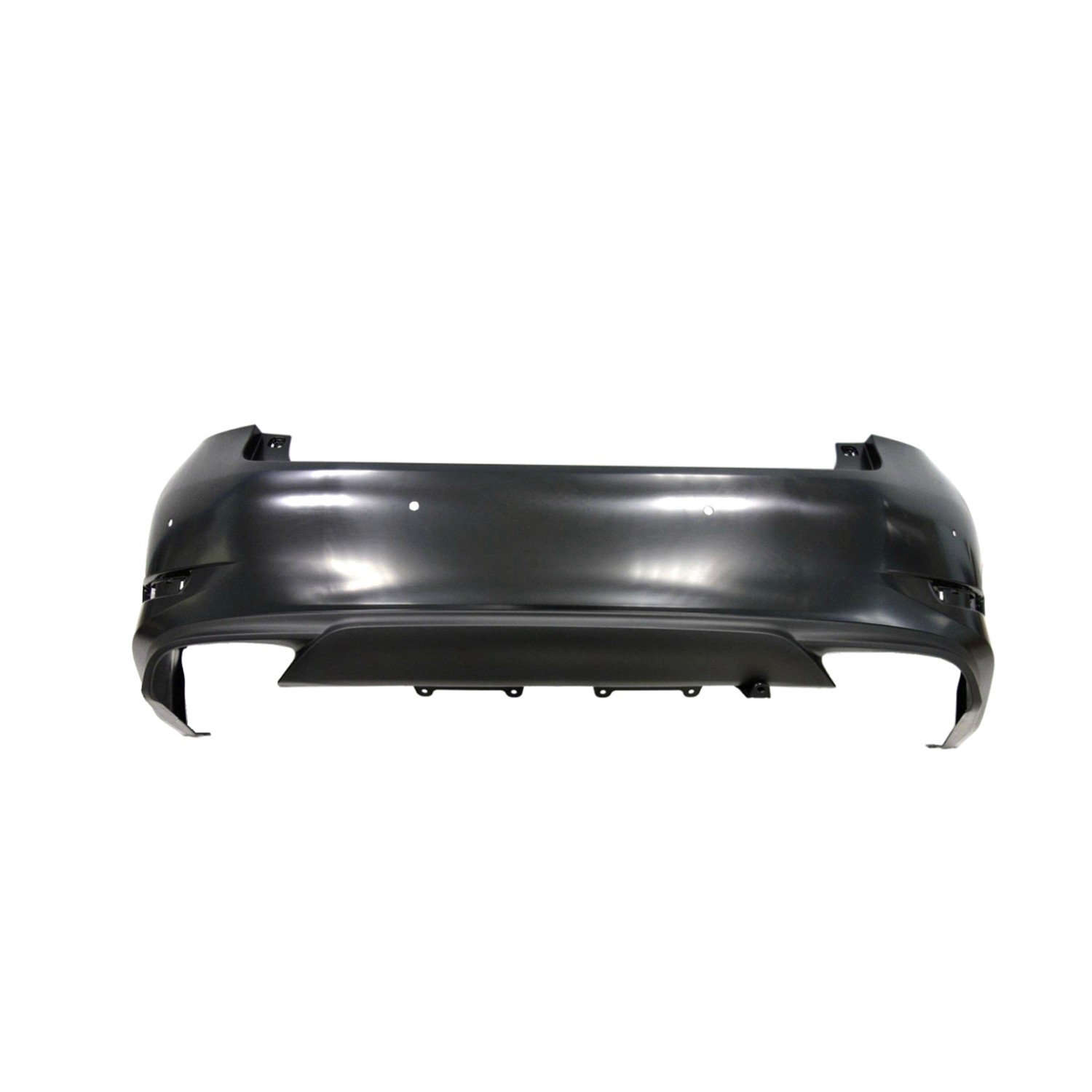 Bumper Cover Rear w/Parking Sensors Primed North America Built CAPA for Lexus ES350 2016–2018