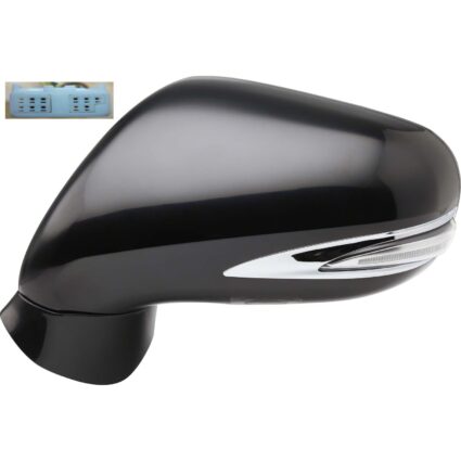 Door Mirror Assembly Left Power w/Signal Lamp w/Puddle Lamp w/o Luxury/Sport Pkg for Lexus IS250 2009–2013