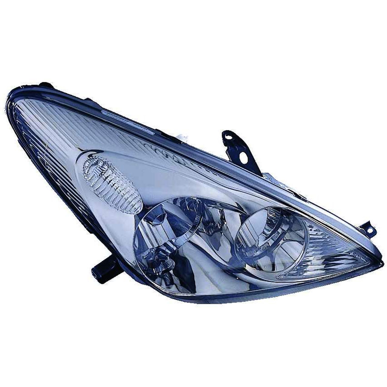 Headlight Assembly Composite Right w/o HID Lamps Includes Bulbs & Sockets CAPA for Lexus ES300 ES330
