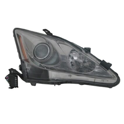 Headlight Assembly Composite Right w/o Auto Leveling Lamps CAPA for Lexus IS250 2006–2008