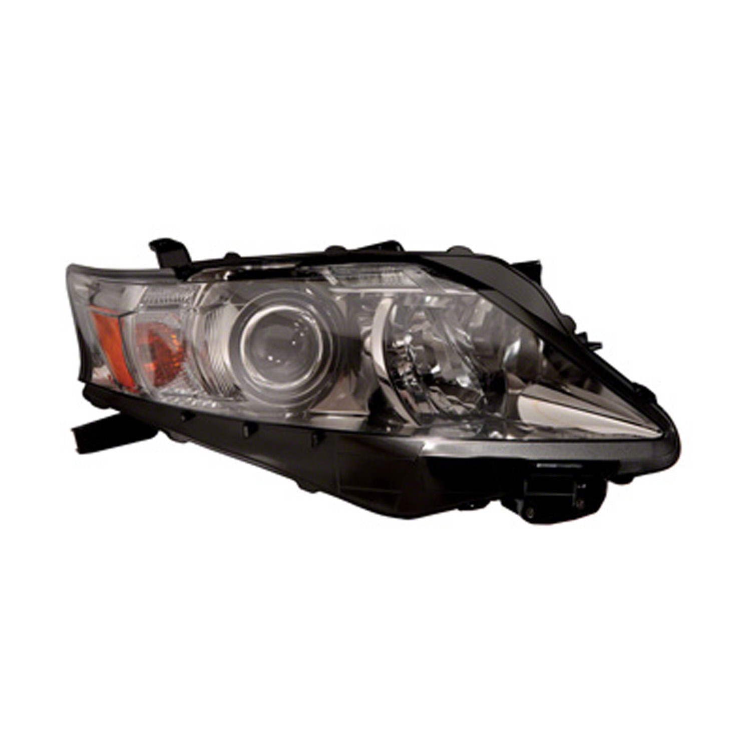 Headlight Assembly Composite Right Halogen Type 1 Chrome Bezel Canada Built CAPA for Lexus RX350 2010–2012
