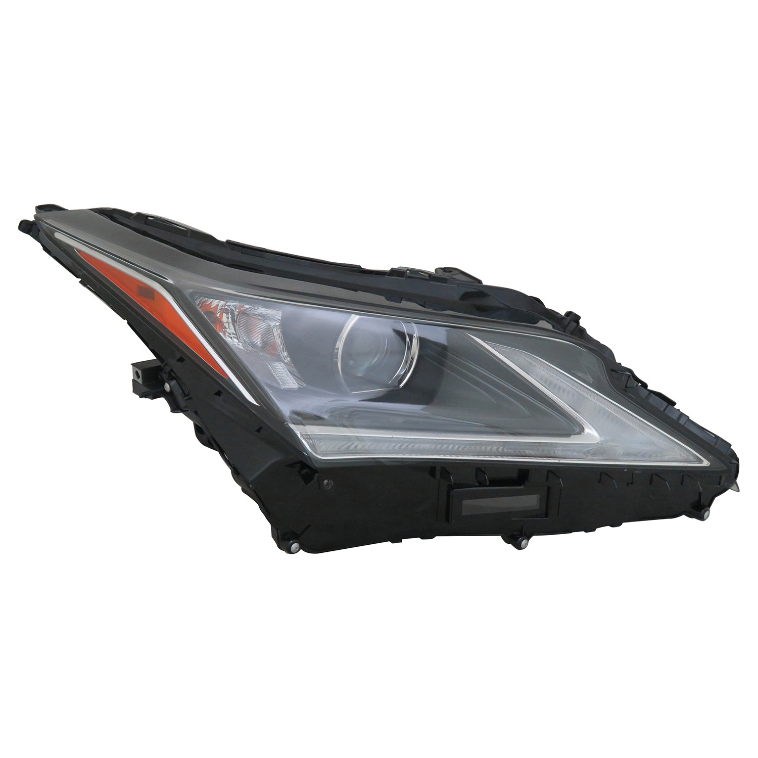 Headlight Assembly Composite Right Projector Type w/o Adaptive Headlamps w/o Cold Climate Spec Canada Built CAPA for Lexus RX350 RX350L RX450h
