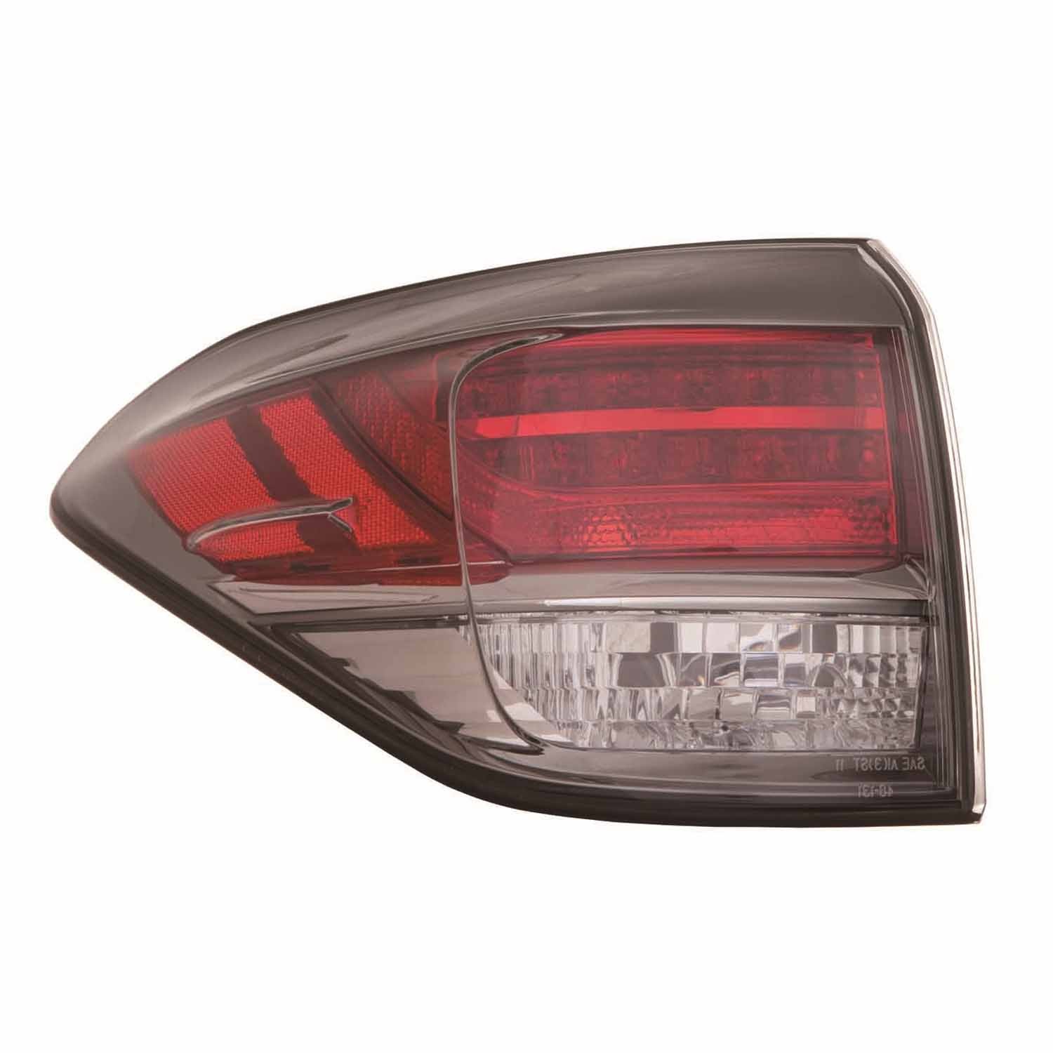 Tail Light Assembly Left Outer Lens/Housing Japan Built CAPA for Lexus RX350 RX450h