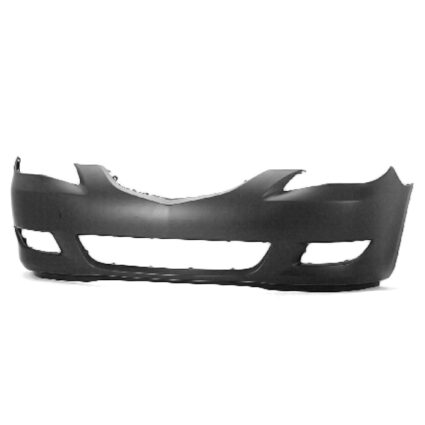 Bumper Cover Front Standard Type w/Fog Lamps Primed for Mazda 3 Sedan 2004–2006