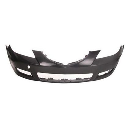 Bumper Cover Front Standard Type w/Textured Lower Lip Primed CAPA for Mazda 3 Sedan 2007–2009