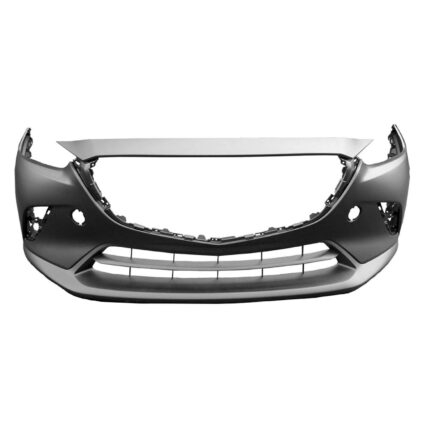 Bumper Cover Front w/o Chrome Molding Smooth Upper/Textured Center & Lower Primed for Mazda CX-3 2016–2022