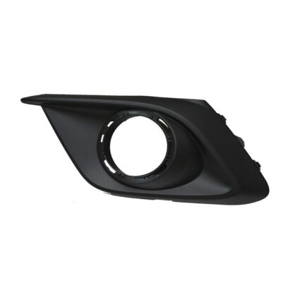 Bumper Insert Front Left Fog Lamp Bezel w/Fog Lamps Black for Mazda 3 2014–2016